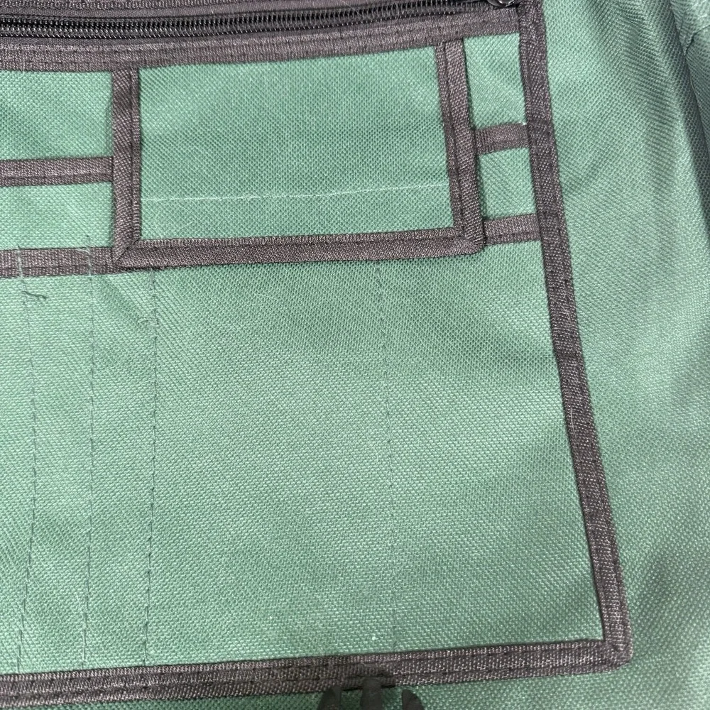 Unbranded Messenger Bag Unisex Large Green Tactical Patch Panel Utility Laptop